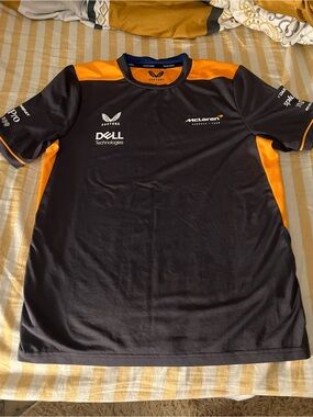 McLaren Kids' Short Sleeve Team Tee - Black & Orange